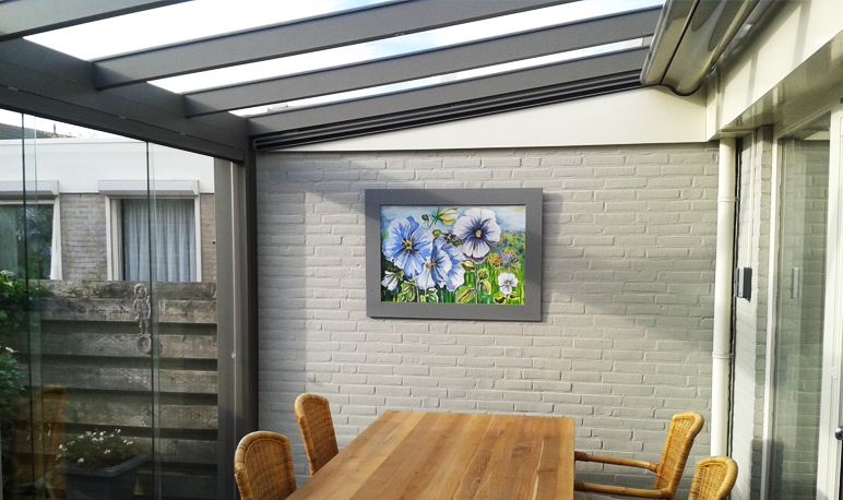 Pallazzo terrasoverkapping geplaatst